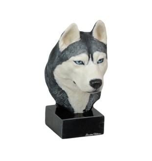 Husky syberyjski ręcznie pomalowana statuetka Art-Dog